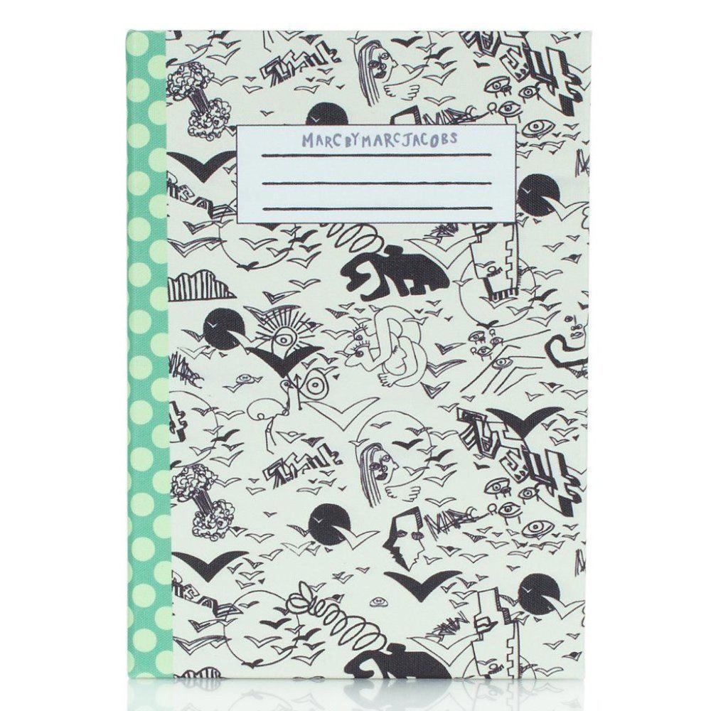 MARC by Marc Jacobs White Doodle  Dots Notebook iPad Air Hard Case